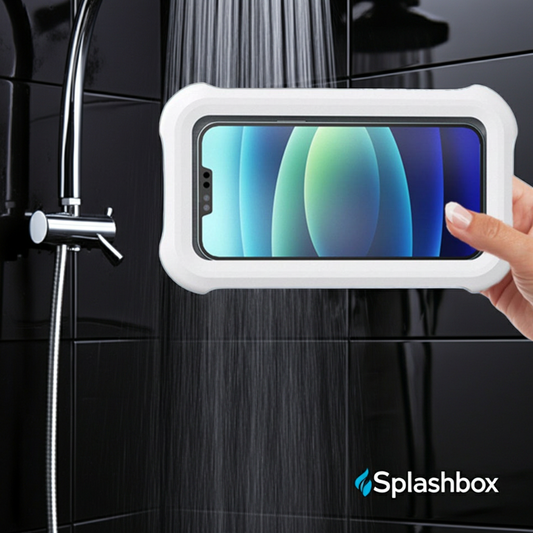 SplashBox – Boîtier Support Téléphone Étanche pour Mur de Douche
