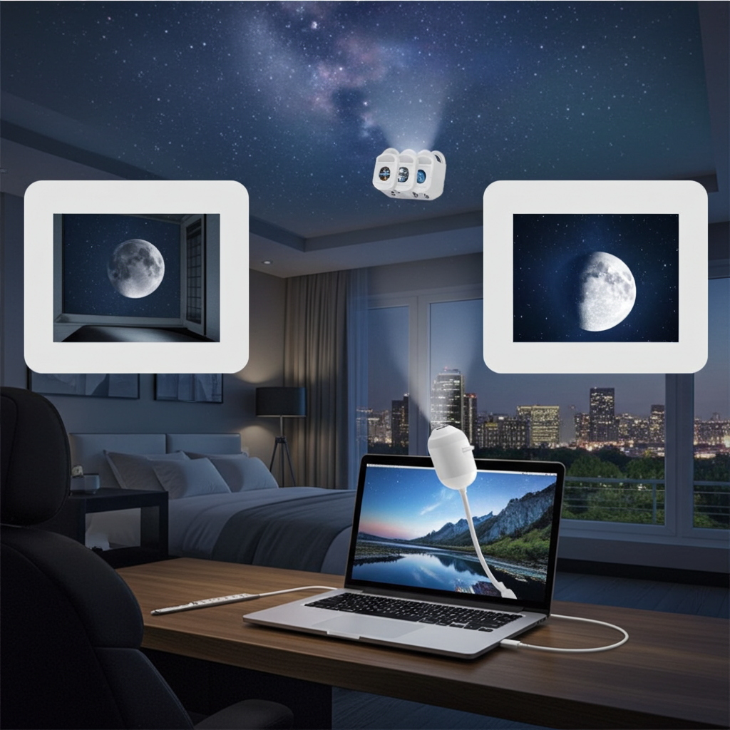 SkyMagic - Starry Night Sky Projector for Bedroom & Ceiling Ambiance Galaxy